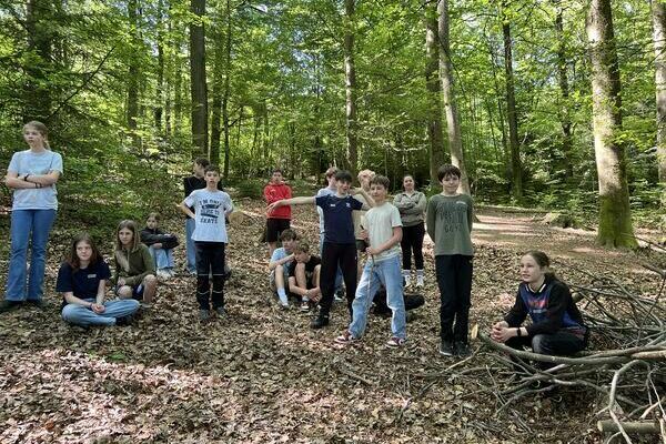 Mit allen Sinnen im Wald - ein Ausflug der Klasse 7a