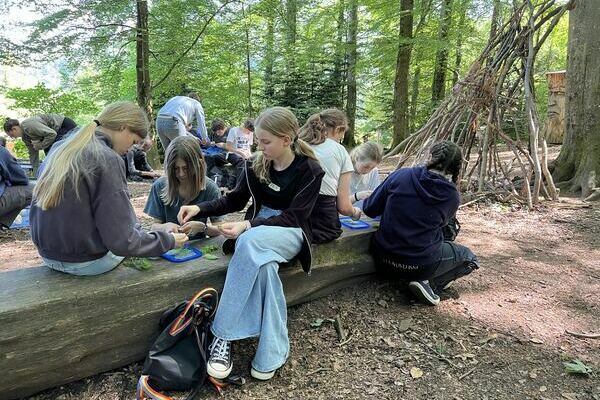 Mit allen Sinnen im Wald - ein Ausflug der Klasse 7a